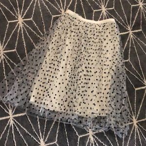 BNWT Boohoo tulle polka dot skirt!